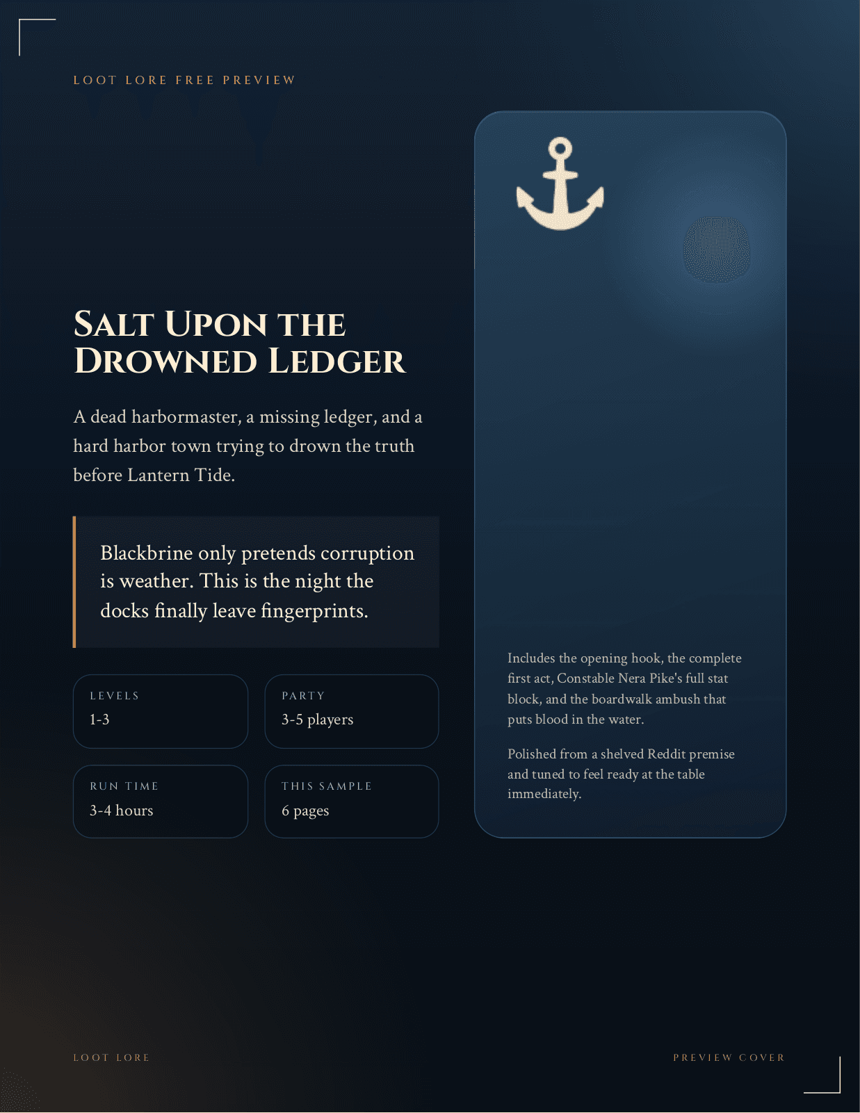 Salt Upon the Drowned Ledger preview panel 1